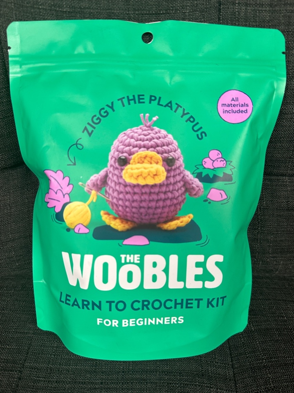 NEW Ziggy the Platypus Wooble.  Mystery kit from The Woobles.